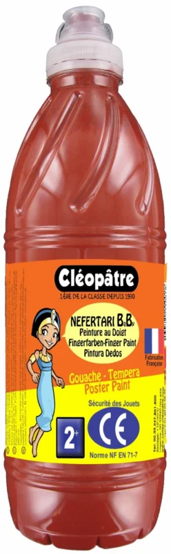 Prstová barva - tempera NEFERTARI BABY 1 Kg Hnědá Vysoce Kvalitní