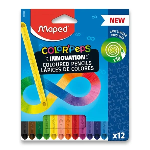 Pastelky MAPED Color'Peps Infinity - 12 barev Ihned K Objednání