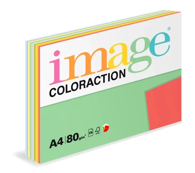 Horká Nabídka Coloraction A4 80 g TOP MIX 10 × 25 ks - mix 10 barev