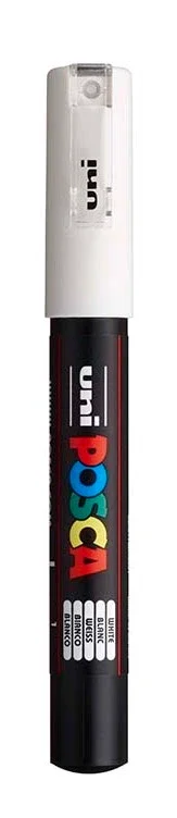 Nejprodávanější Akrylový popisovač POSCA, PC-1M, 0,7-1 mm, bílý