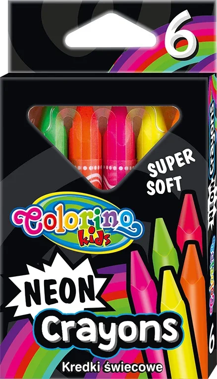 Nízká Cena Voskovky Colorino Neonové, trojhranné - 6 barev