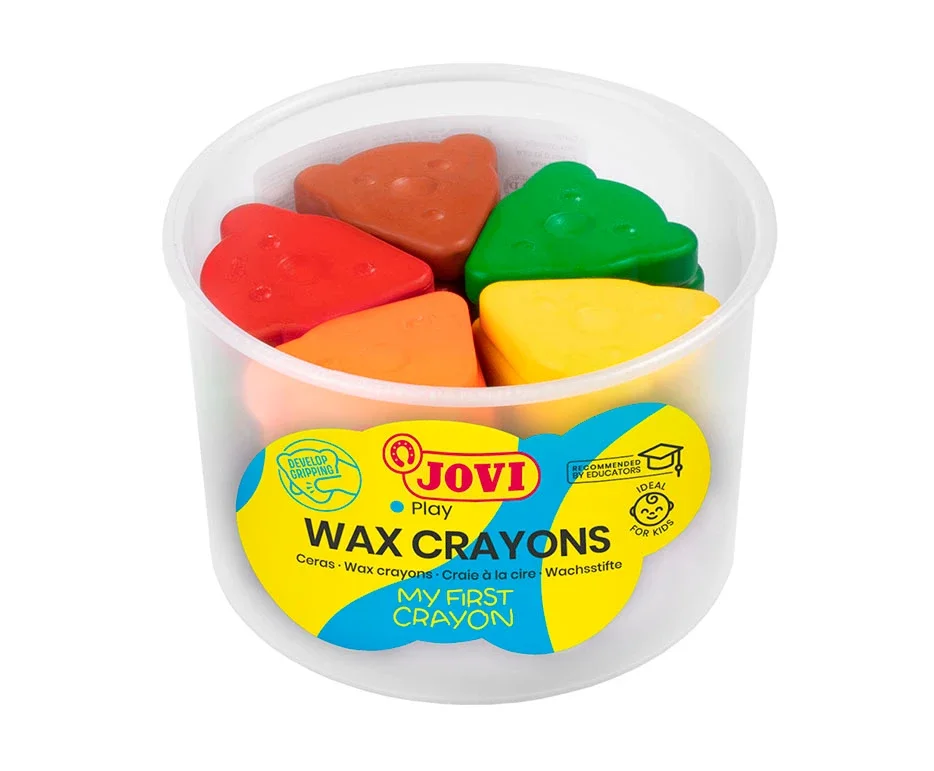 Trojúhelníkové voskové pastelky Jovi - 30 kusů, 10 barev Top Prodej