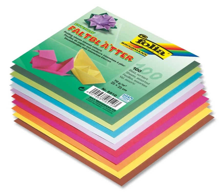 Origami papír barevný 70 g/m2 - 20 × 20 cm, 100 archů Pouze Dnes