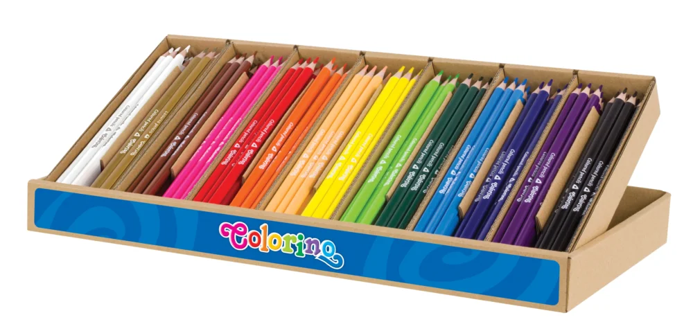 Autentický Pastelky Colorino trojhranné - box 12 × 14 barev (168 ks)
