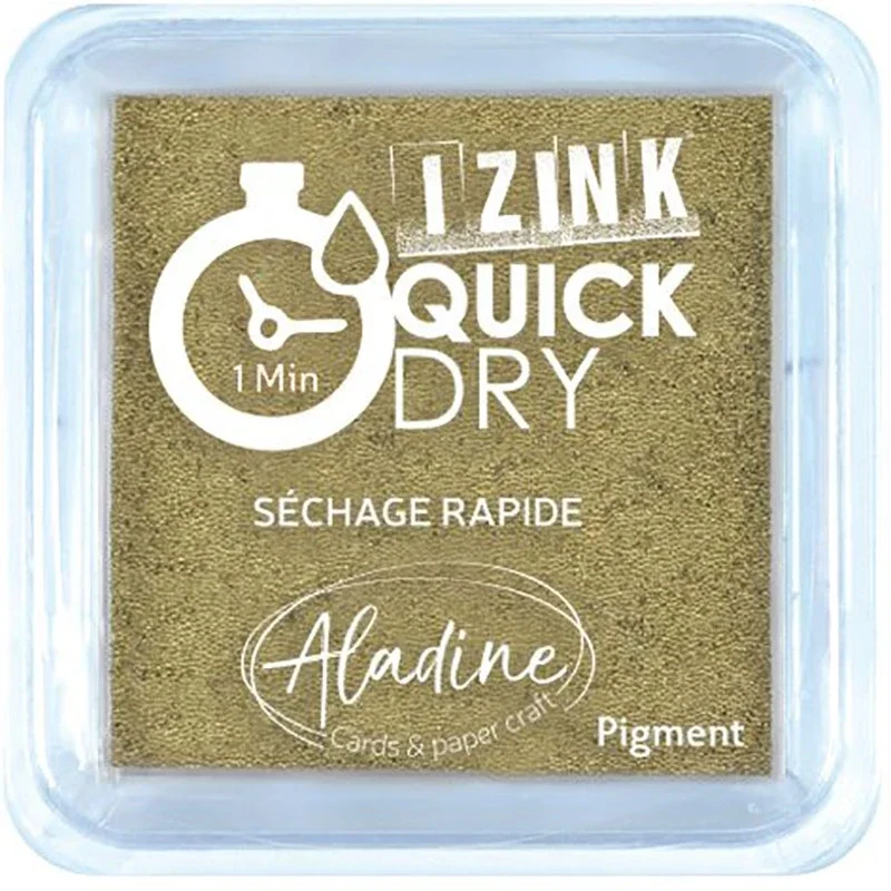 Razítkovací polštářek Izink Quick Dry, rychle schnoucí - zlatá Víkendová Akce