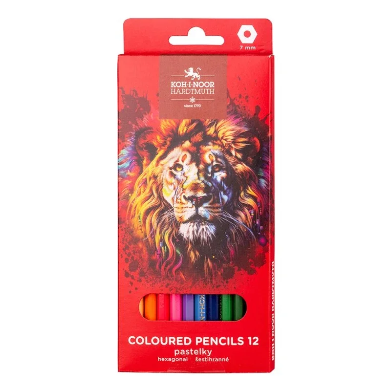 Nejprodávanější Pastelky Koh-i-noor školní Lev - 12 ks