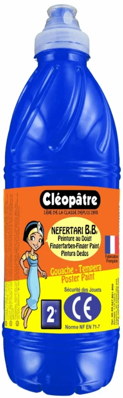 Finální Výprodej Prstová barva - tempera NEFERTARI BABY 1 Kg Ultramarínová Modrá