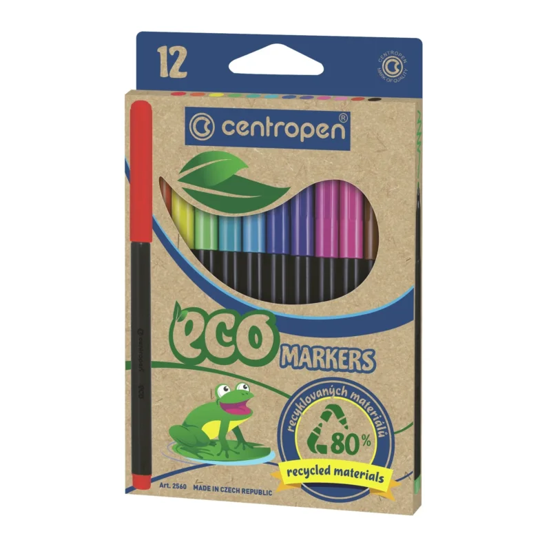 Vrácení Zdarma Centropen ECO popisovače 2560/12 - 12 barev