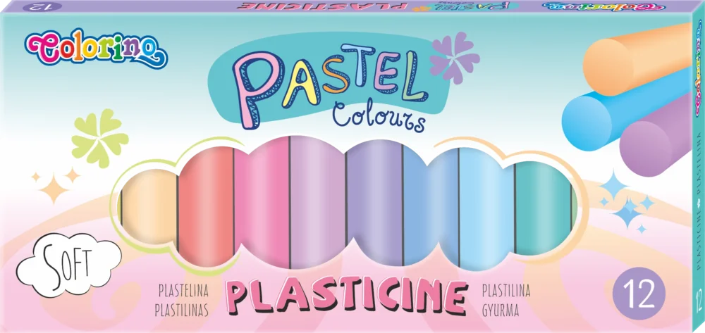 Modelovací hmota Colorino - pastelové odstíny, 12 barev Nejlepší Volba