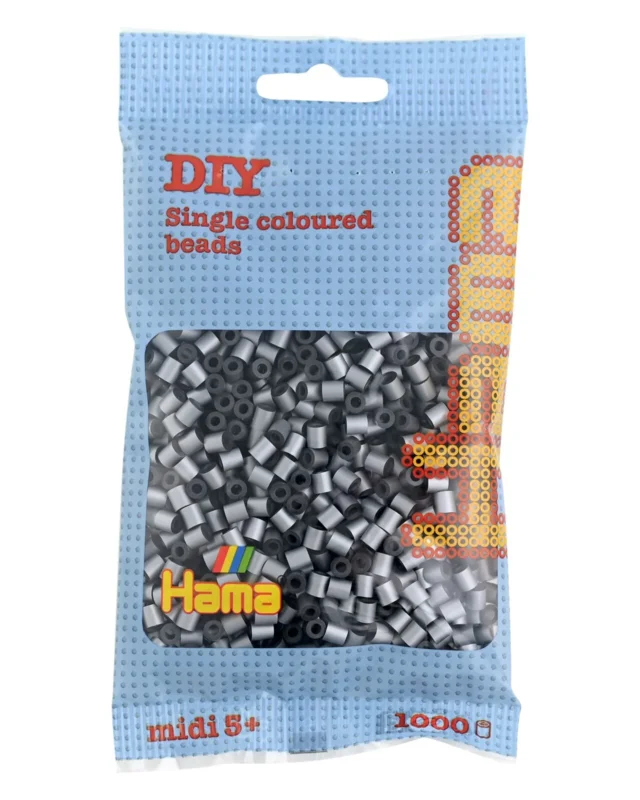 HAMA korálky MIDI - stříbrné korálky Novinka