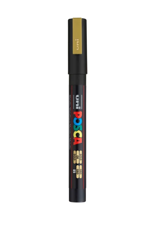 Akrylový popisovač POSCA, PC-3M, 0,9-1,3 mm, zlatý Dokud Zásoby Vydrží