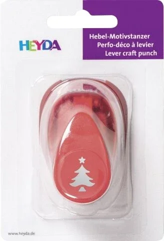 Sezónní Sleva Ozdobná děrovačka na papír Heyda, 17 mm - Vánoční strom