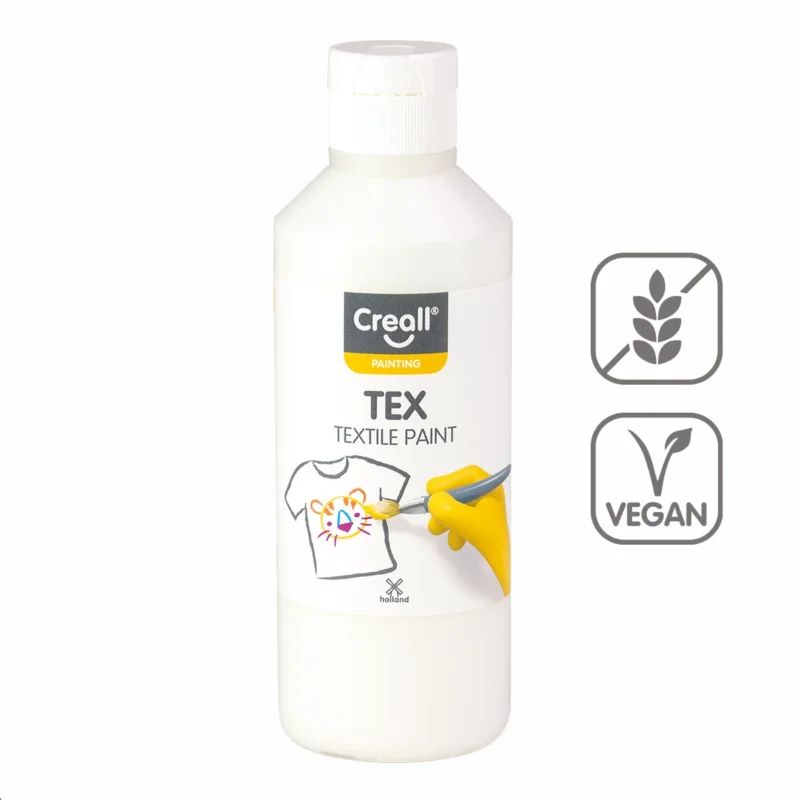 Bezpečná Platba Textilní barva Creall TEX, 250 ml, bílá