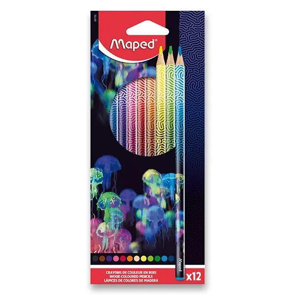 Pastelky MAPED Deepsea Paradise - sada 12 barev Rychlé Dodání