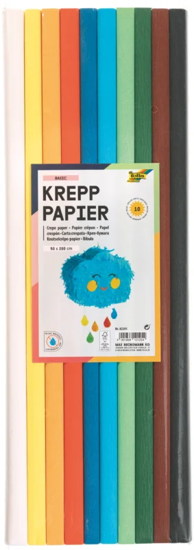 Krepový papír - sada - 10 rolí - BASIC Objednat Nyní