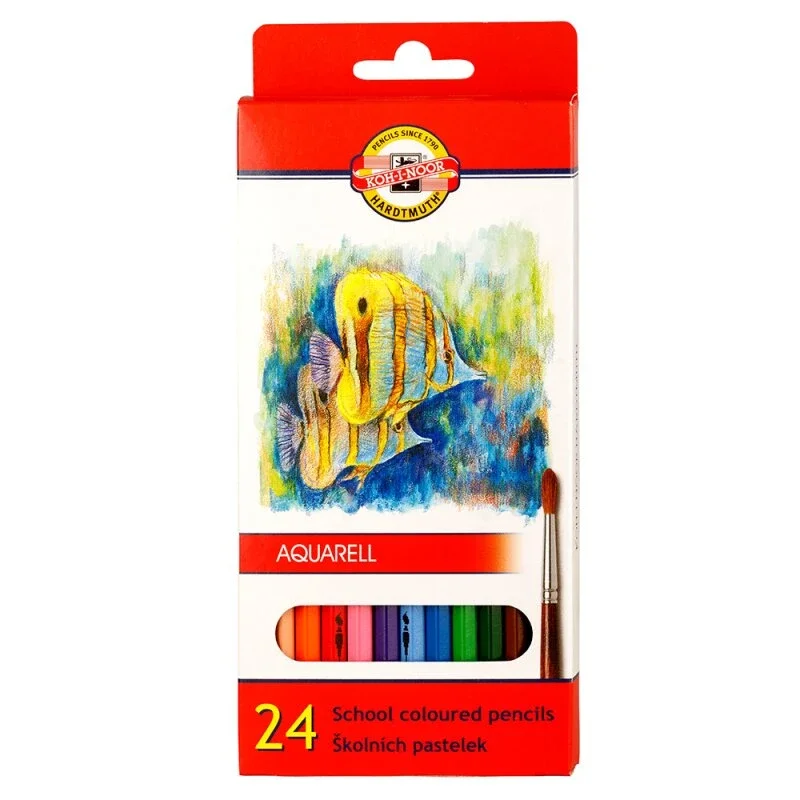 Koh-i-noor pastelky akvarelové školní - 24 ks Cenový Hit