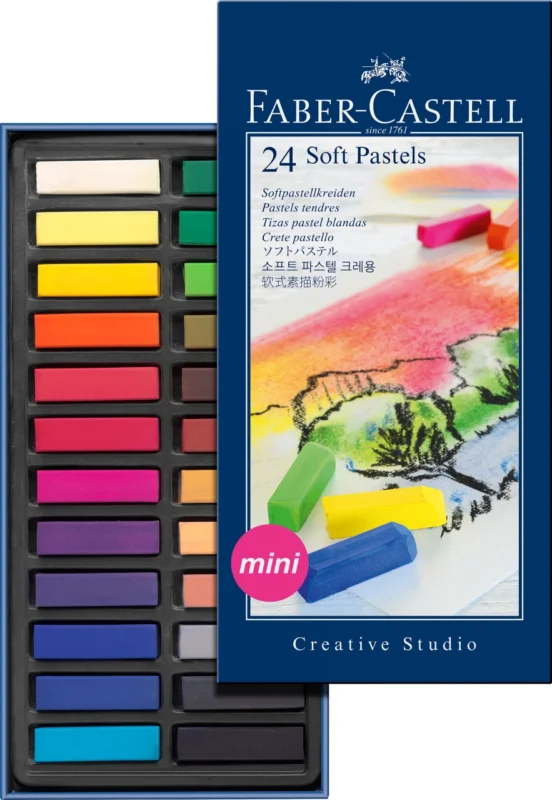 Nakupujte Hned Měkké pastelové křídy MINI Faber-Castell, 24 ks