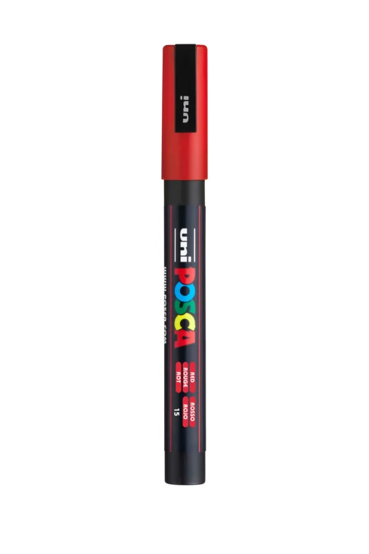 Nakupujte Hned Akrylový popisovač POSCA, PC-3M, 0,9-1,3 mm, červený