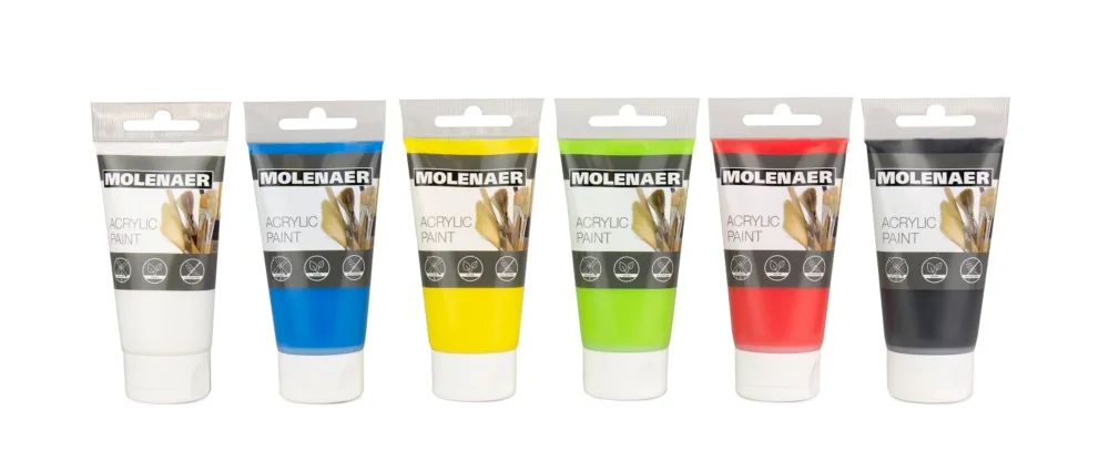 Sada akrylových barev Molenaer, 6 x 75 ml Sezónní Sleva