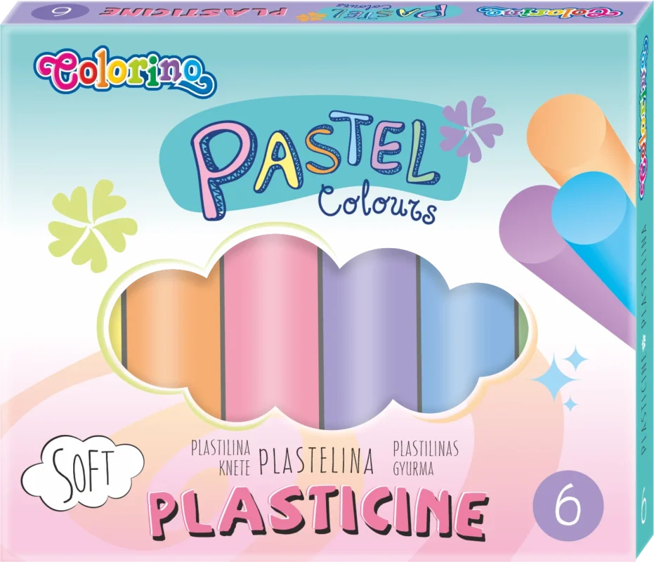 Modelovací hmota Colorino - pastelové odstíny, 6 barev Víkendová Akce