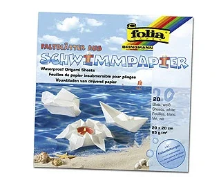 Origami papír voděodolný 65 g/m2 - 20 × 20 cm, 20 archů Nová Kolekce