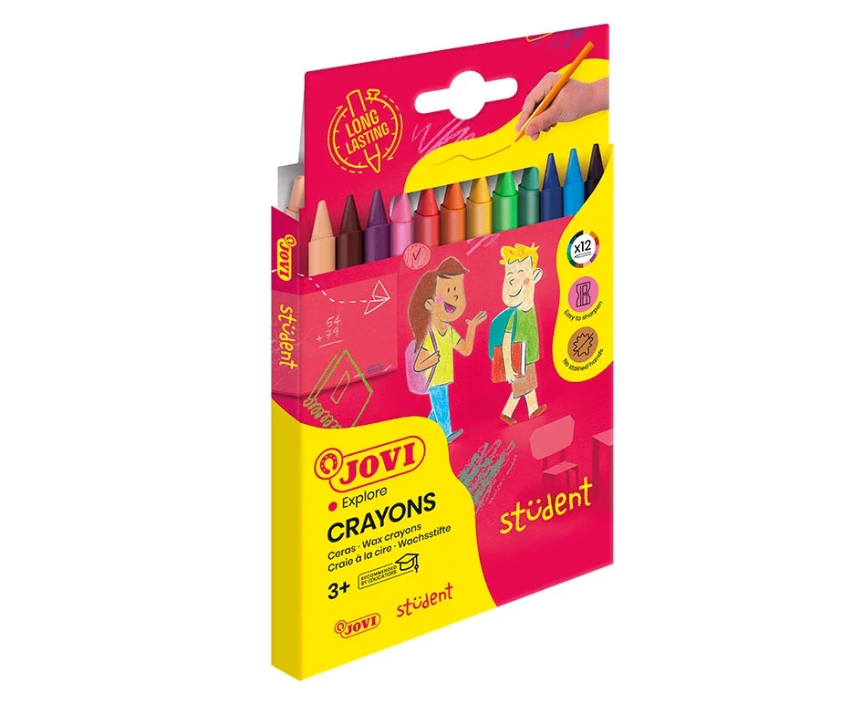 Voskovky Plasticolor JOVI - kulaté, 12 ks Expresní Doručení