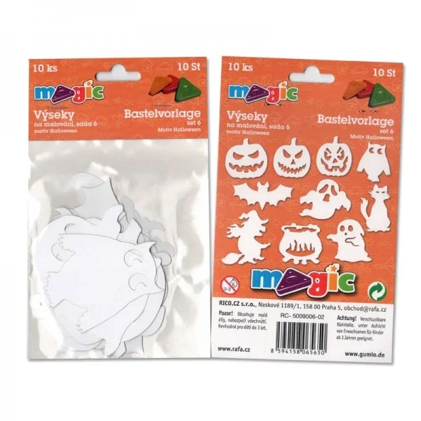 Nízká Cena Papírové výseky - Halloween - 10 ks