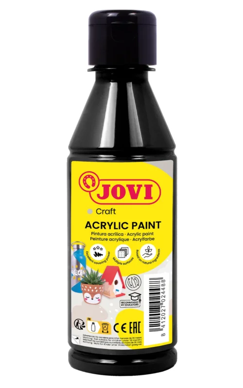 Cenově Výhodný Akrylová barva DECOR AKRYL 250 ml - černá