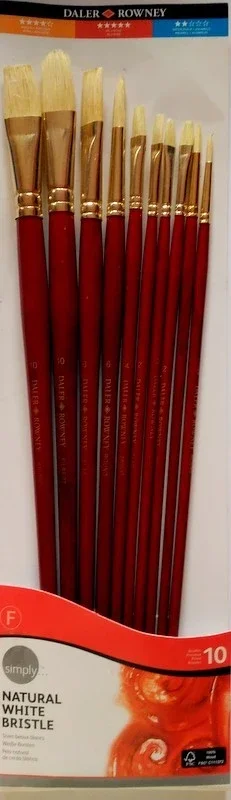 Objednat Nyní Sada štětcůDaler-Rowney - Simply, 10 ks (kulaté a ploché)