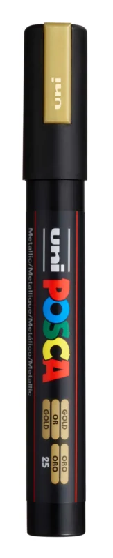 Akrylový popisovač POSCA, PC-5M, 2,5 mm, zlatý Výhodná Nabídka