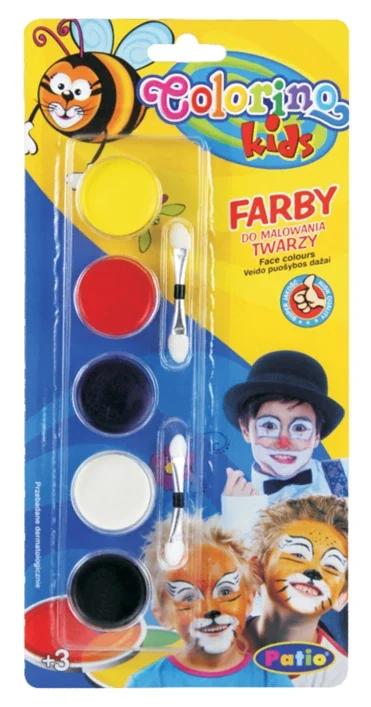 Horká Nabídka Barvy na obličej Colorino, suché, 5 barev