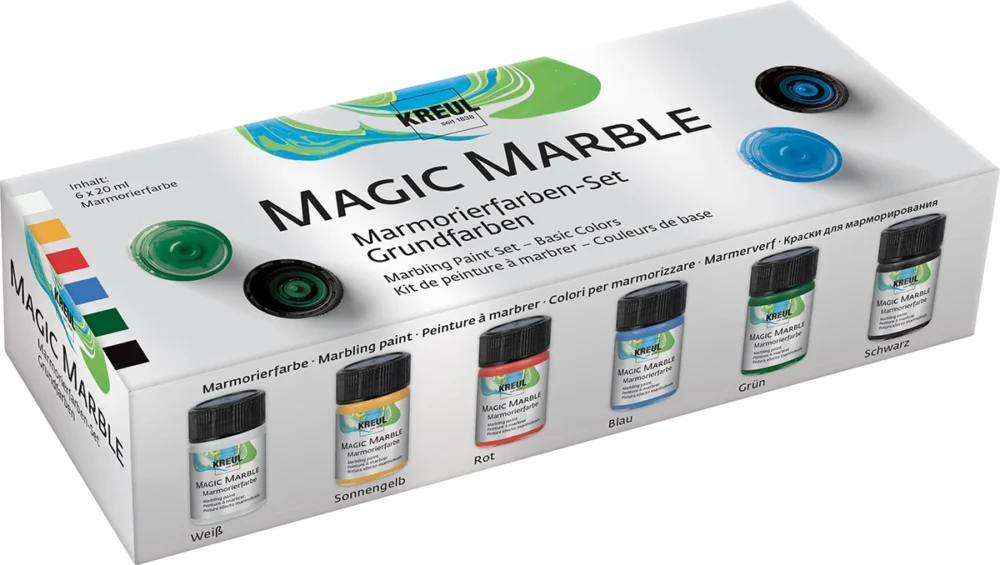 Akční Cena Sada Mramorovací barva Magic Marble základní 6 × 20 ml