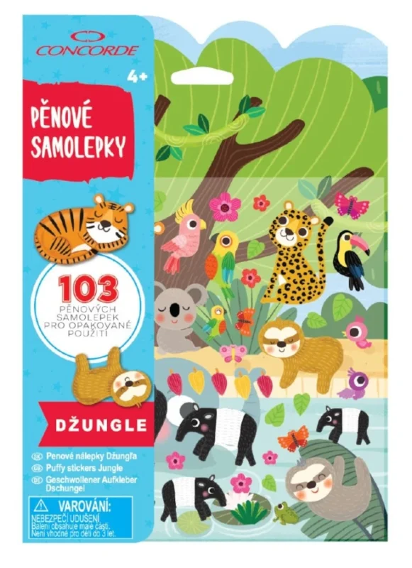 Pěnové samolepky CONCORDE Džungle Nová Kolekce