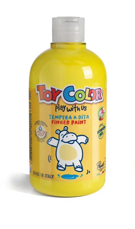 Jen Po Omezenou Doba Prstová barva Toy Color - 500 ml - žlutá