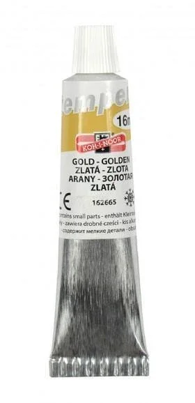 Koh-i-noor temperová barva - zlatá 16 ml Expresní Doručení