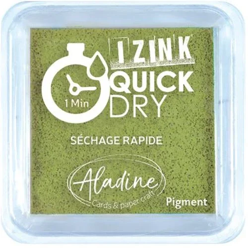 Hit Sezóny Razítkovací polštářek Izink Quick Dry, rychle schnoucí - olivová zelená