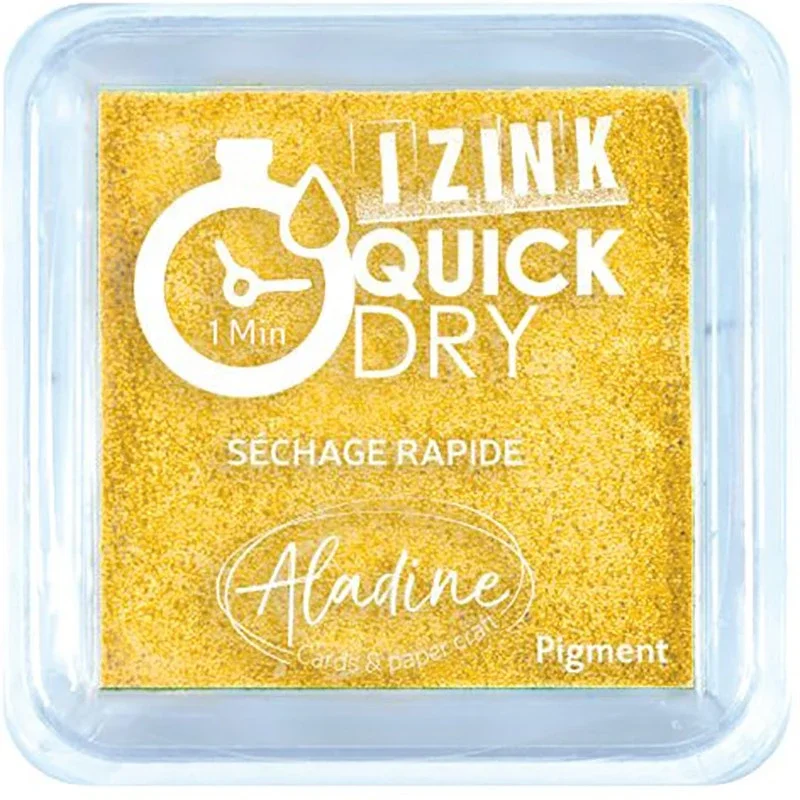 Originální Razítkovací polštářek Izink Quick Dry, rychle schnoucí - žlutá