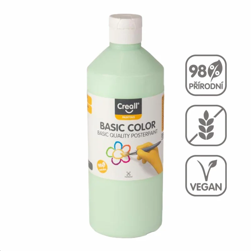 Temperová barva Creall 500 ml - pastelově zelená Přímo Od Výrobce