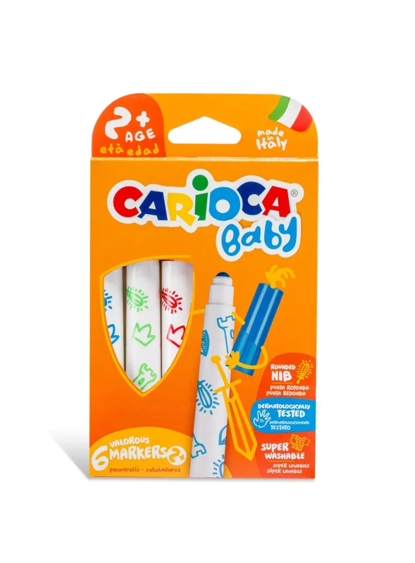 Horká Nabídka Fixy Carioca Baby 6 ks, omyvatelné
