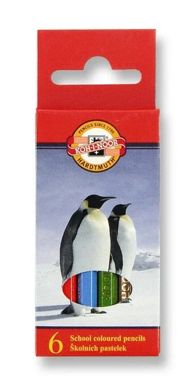 Značkový Koh-i-noor pastelky - Zvířata - 6 ks