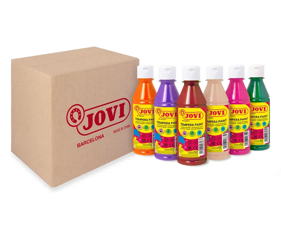 Sada temperových barev JOVI PREMIUM 6 x 250 ml, mix barev Vysoce Kvalitní