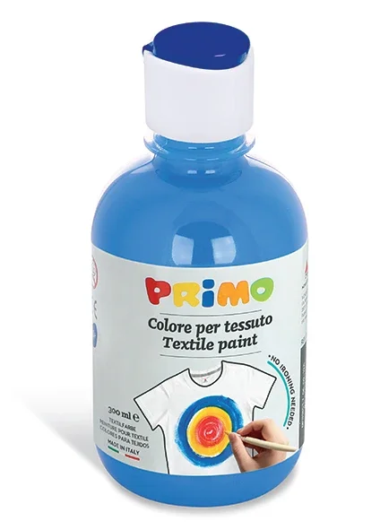 Barva na textil PRIMO, 300 ml - světle modrá Cenově Výhodný