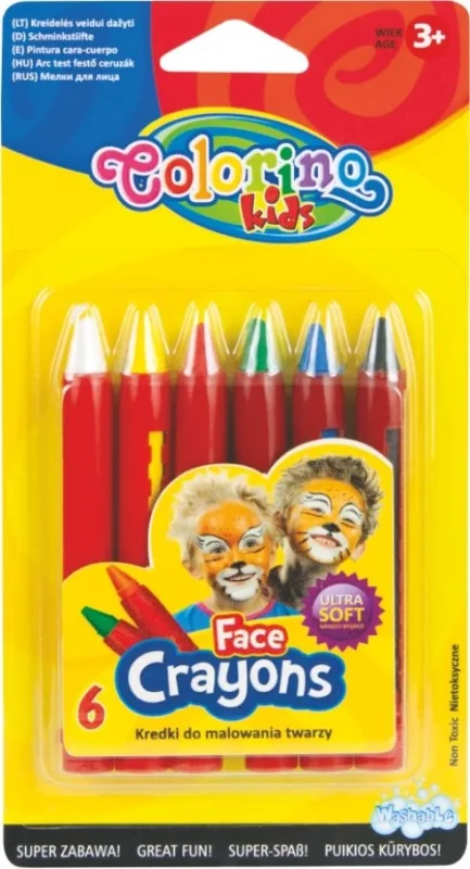 Obličejové barvy Colorino - 6 barev Cenový Hit