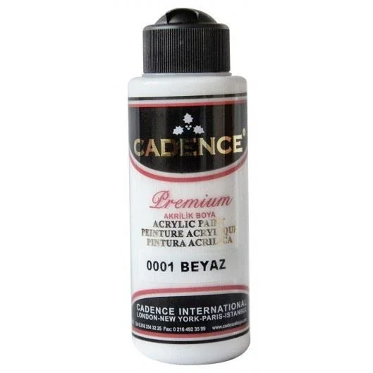 Akrylová barva Cadence Premium, 70 ml - bílá Poslední Šance