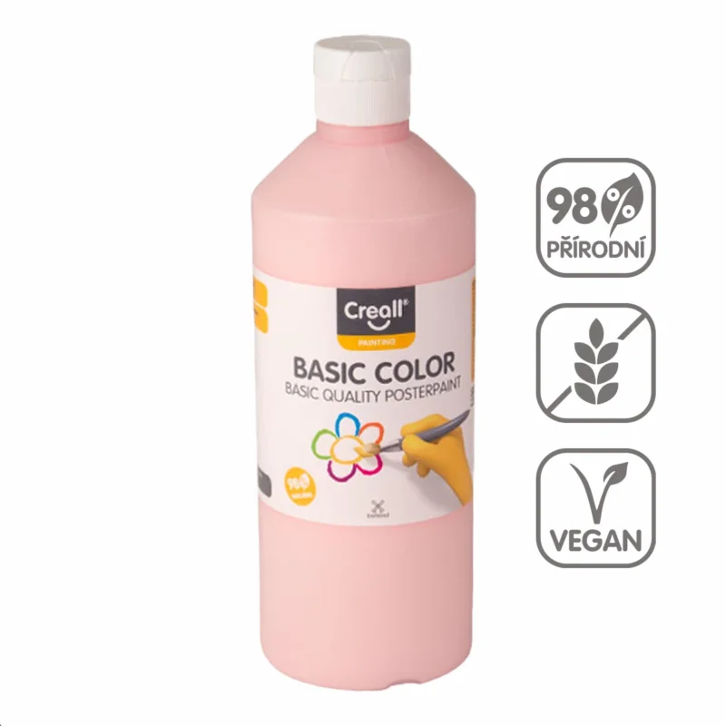 Temperová barva Creall 500 ml - pastelově červená Nakupujte Hned