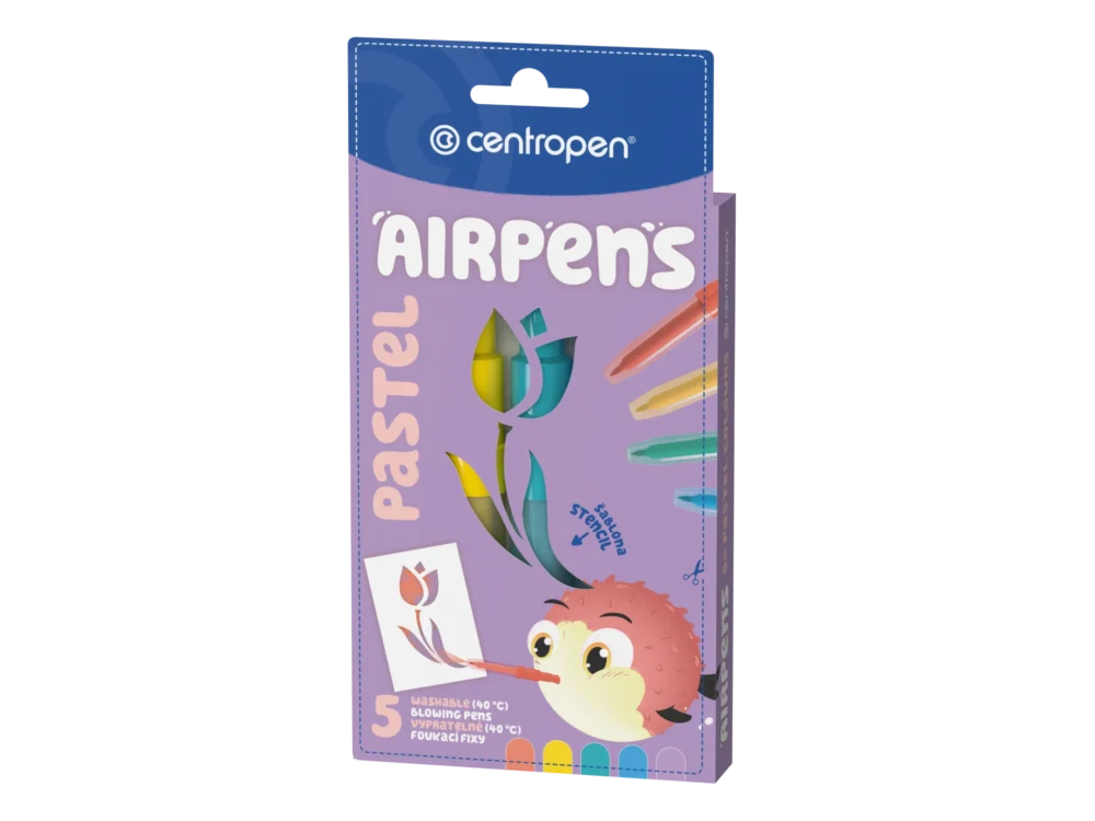 Top Prodej Centropen Foukací fixy AIR PENS 1500/5 PASTEL - sada 5 barev