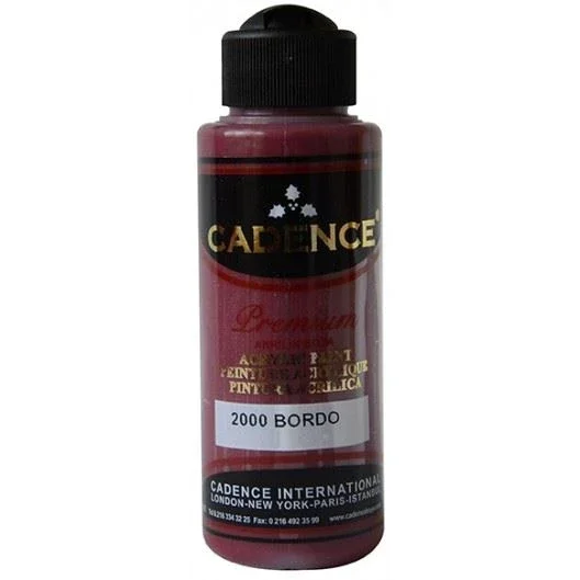 Tovární Cena Akrylová barva Cadence Premium, 70 ml - bordó