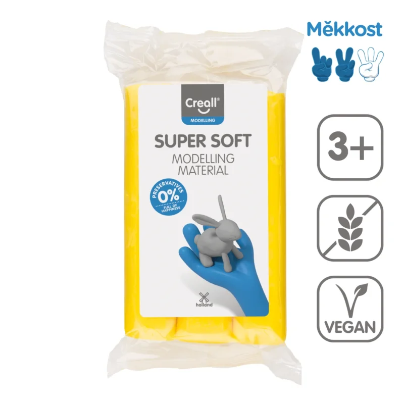 Zlevněný Modelovací hmota Creall Super soft, 500 g, žlutá
