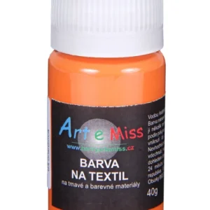 Akce Barva na tmavý textil, 40 g - oranžová