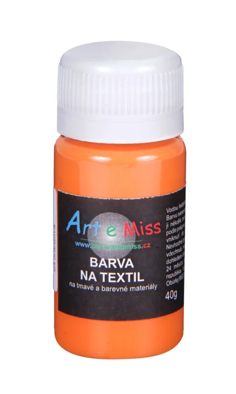 Akce Barva na tmavý textil, 40 g - oranžová